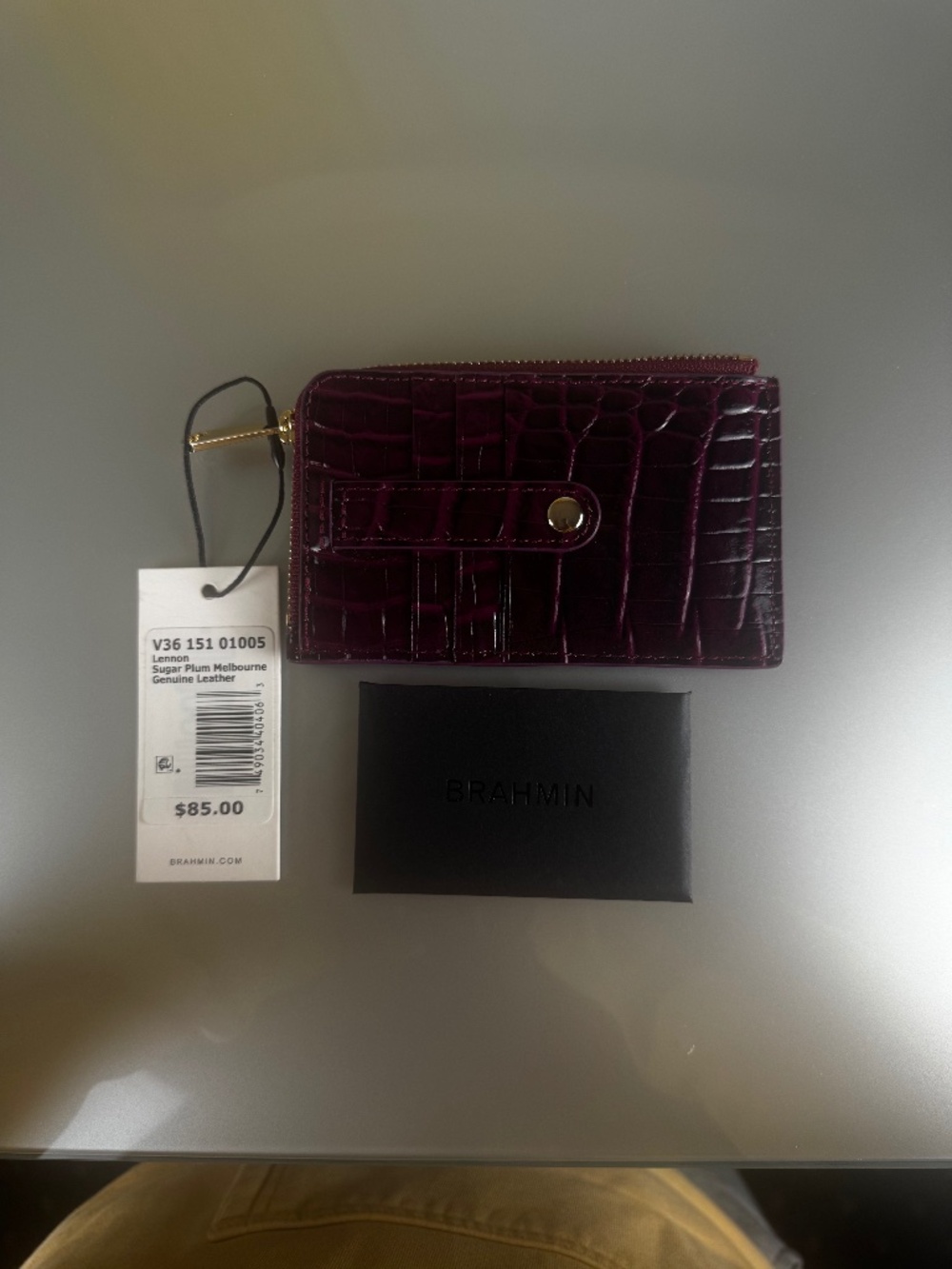 Brahmin Lennon-Sugar Plum Melbourne Genuine  Leather Limited Collector’s Edition